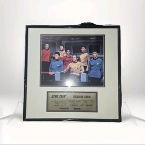 Star Trek Original Crew Signed Framed Print